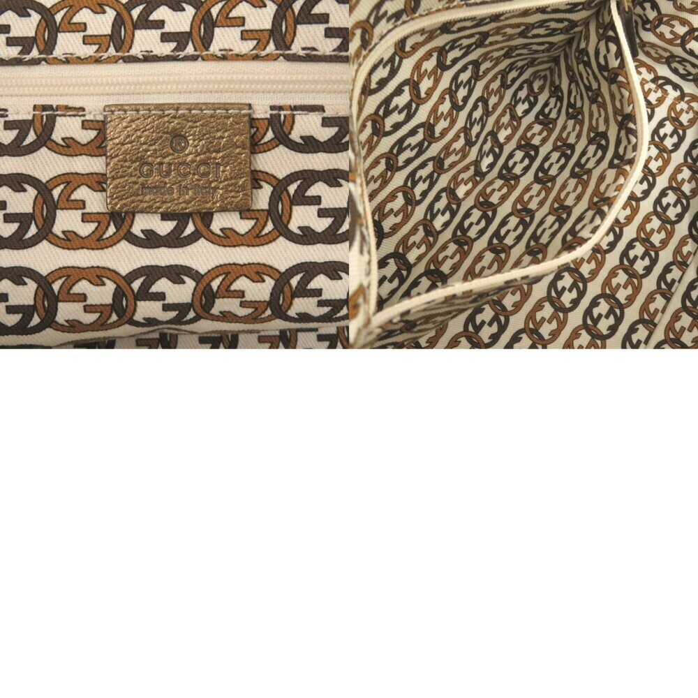 GUCCI Cream Canvas Boston Bag - Picture 8 of 8